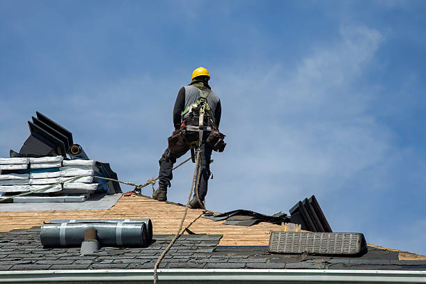 Professional Roof Replacement technician working in Bybee, TN